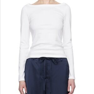 FLORE FLORE Steffi White Long Sleeve Women's Top